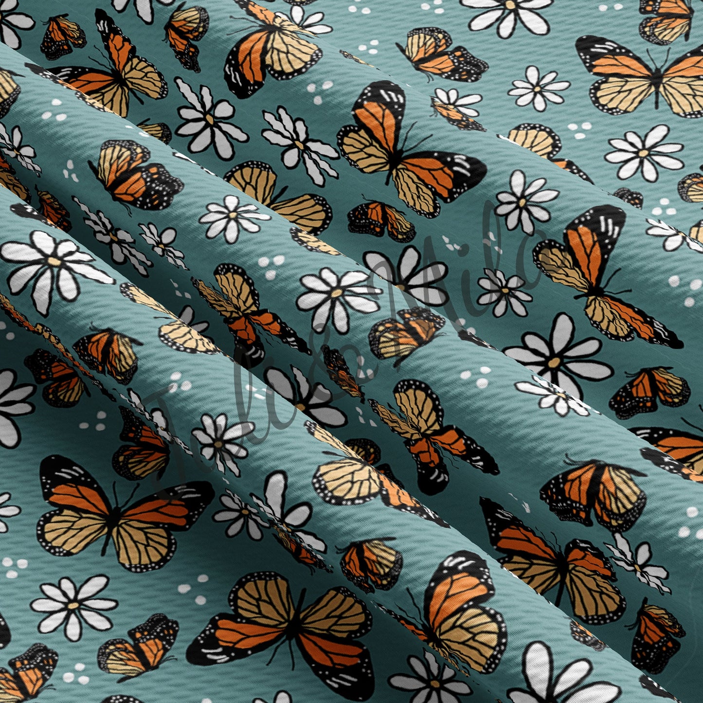 Bullet Textured Fabric Butterflies AA60