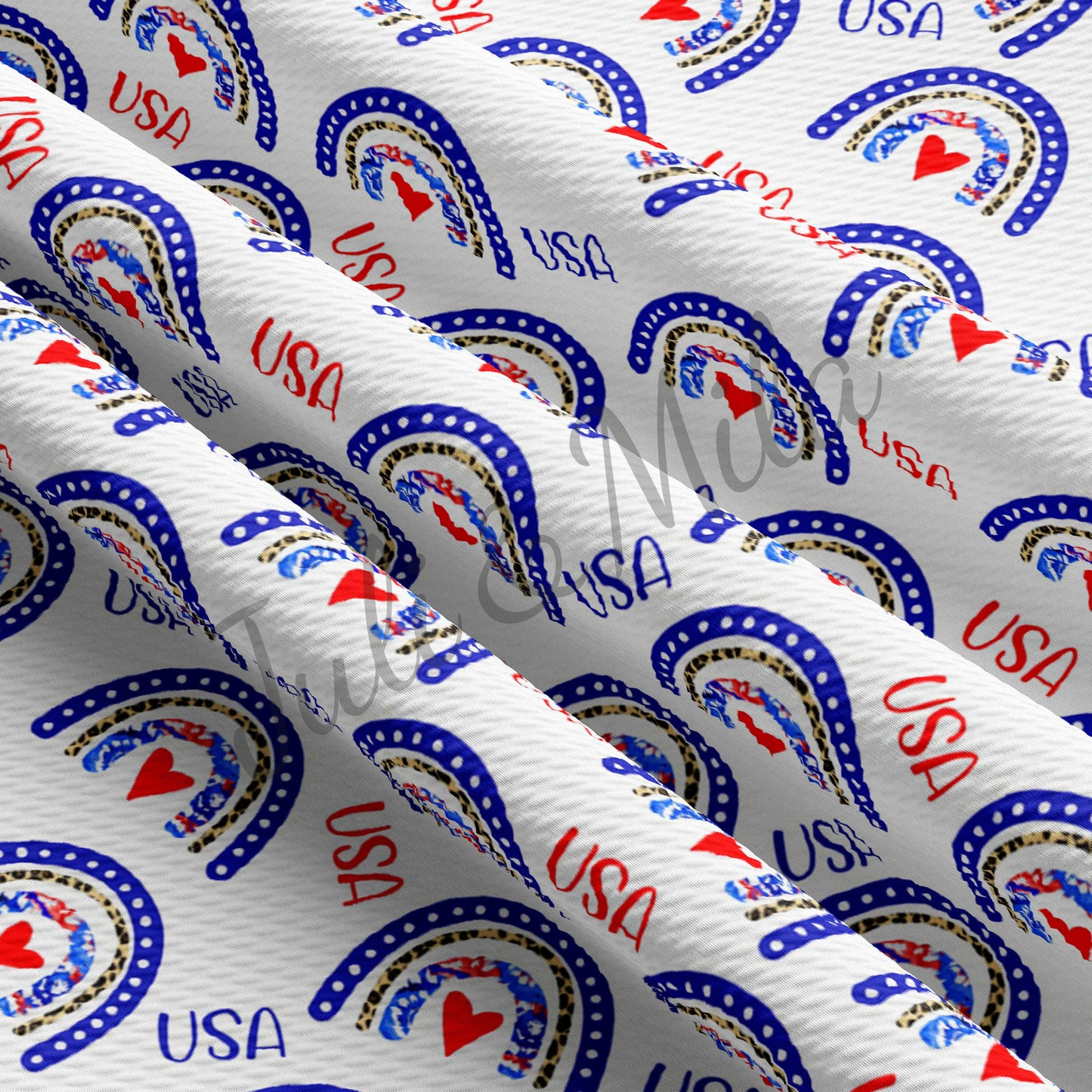 Patriotic 4th of July Bullet Fabric PT32