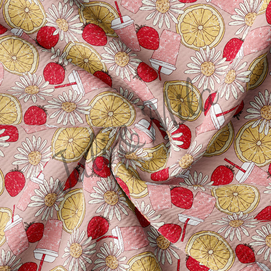 Orange Printed Liverpool Bullet Textured Fabric Orange2