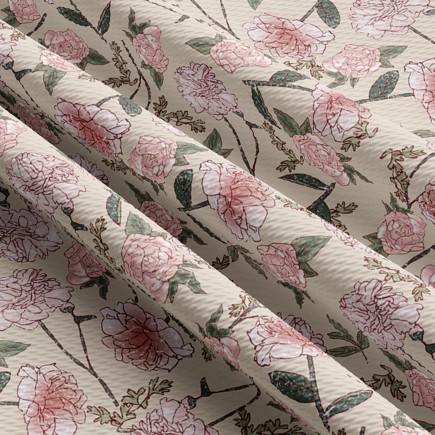 Bullet Textured Fabric Floral63