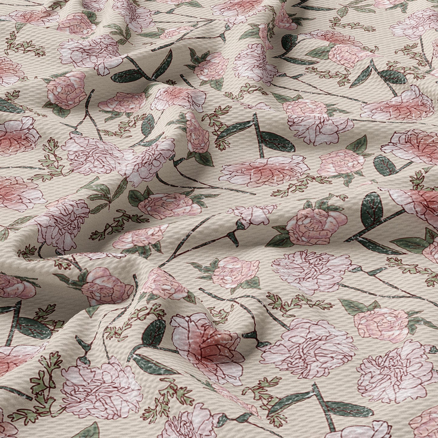 Bullet Textured Fabric Floral63