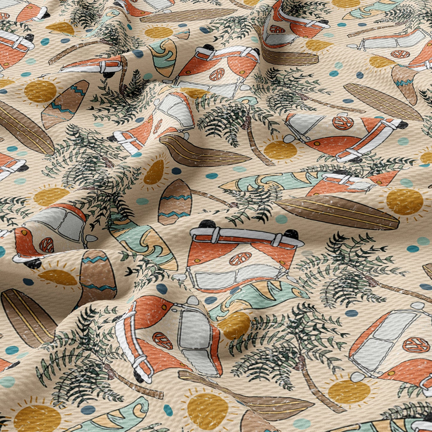Printed Liverpool Bullet Textured Fabric travel