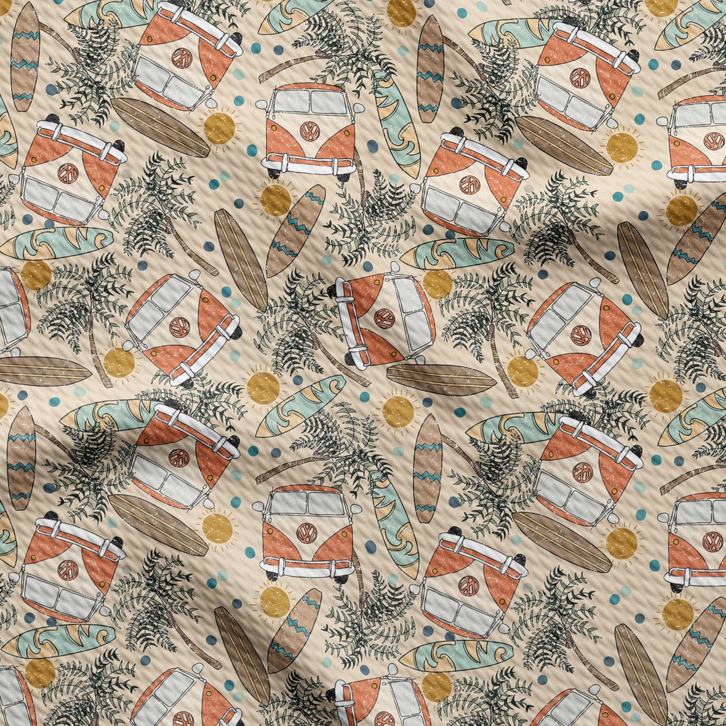 Printed Liverpool Bullet Textured Fabric travel