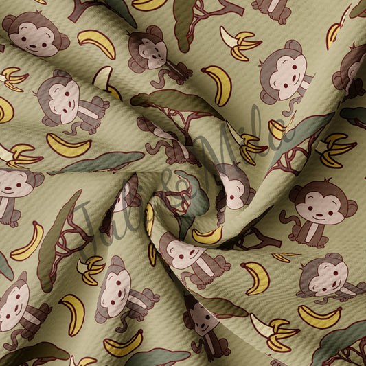 Monkeys Bullet Textured Fabric monkeys