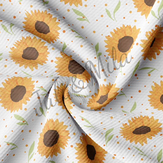 Floral Printed Bullet Textured Fabric Floral97