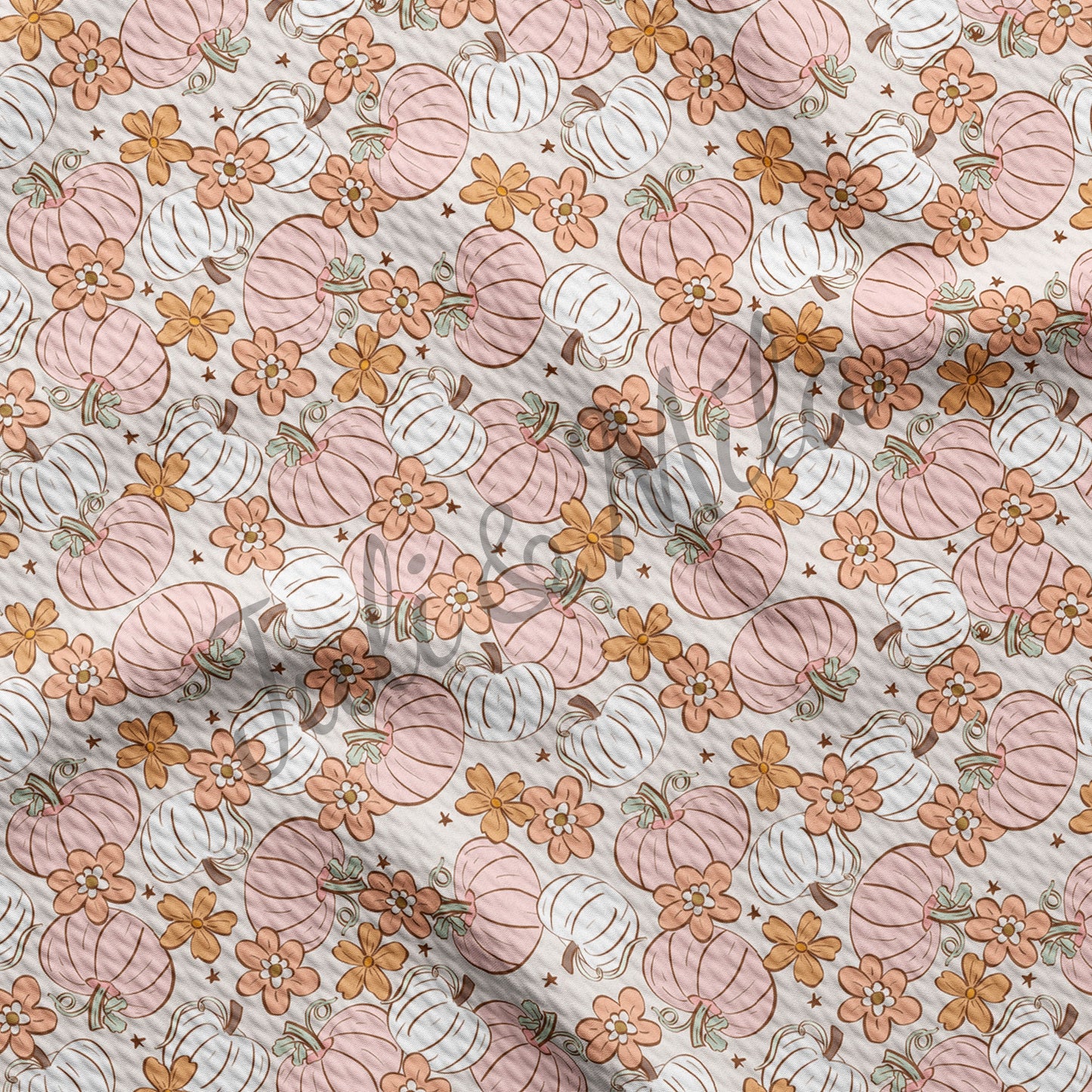 Pumpkin Bullet Textured Fabric pumpkin7