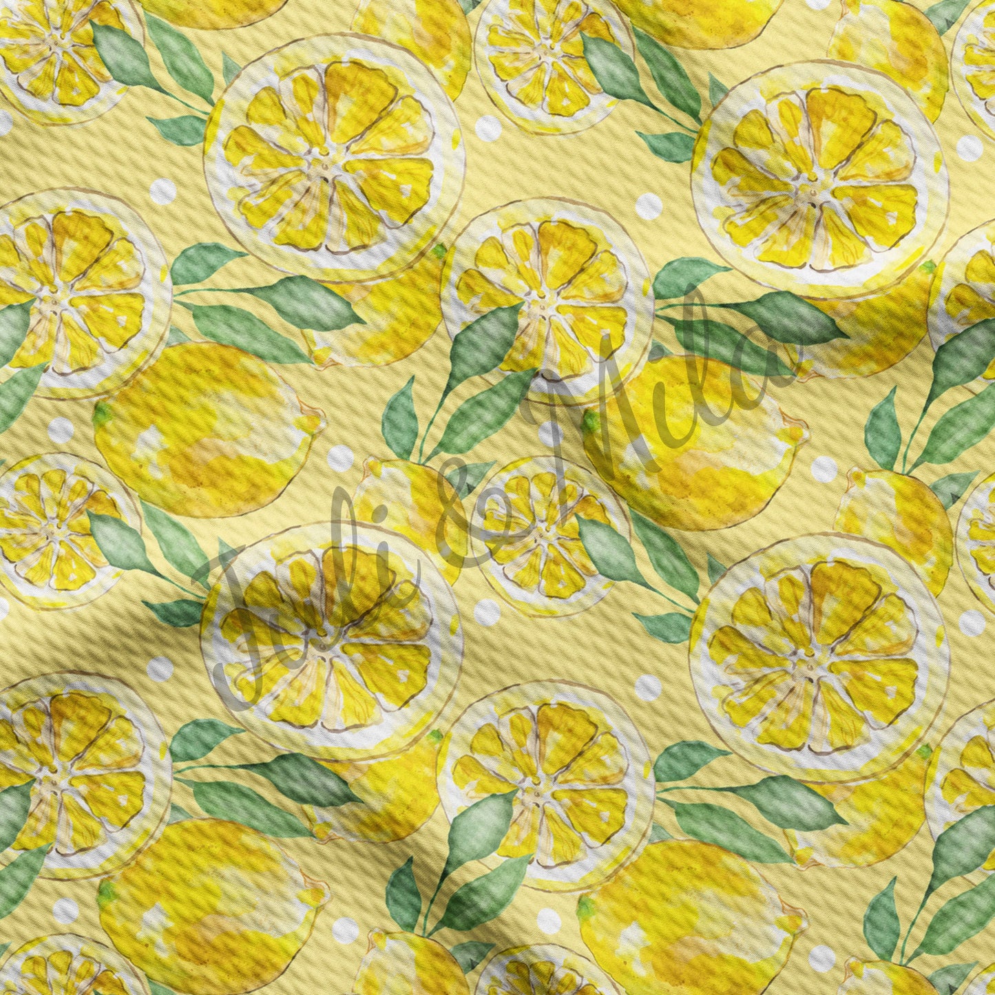 Lemon Bullet Textured Fabric Lemon3