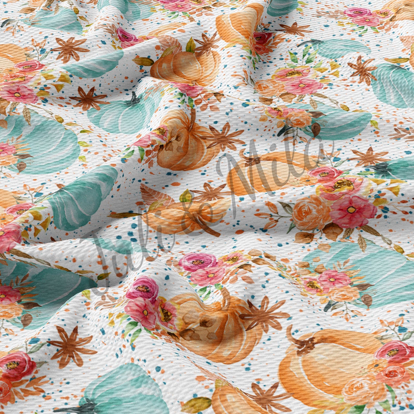 Floral Bullet Textured Fabric Floral93