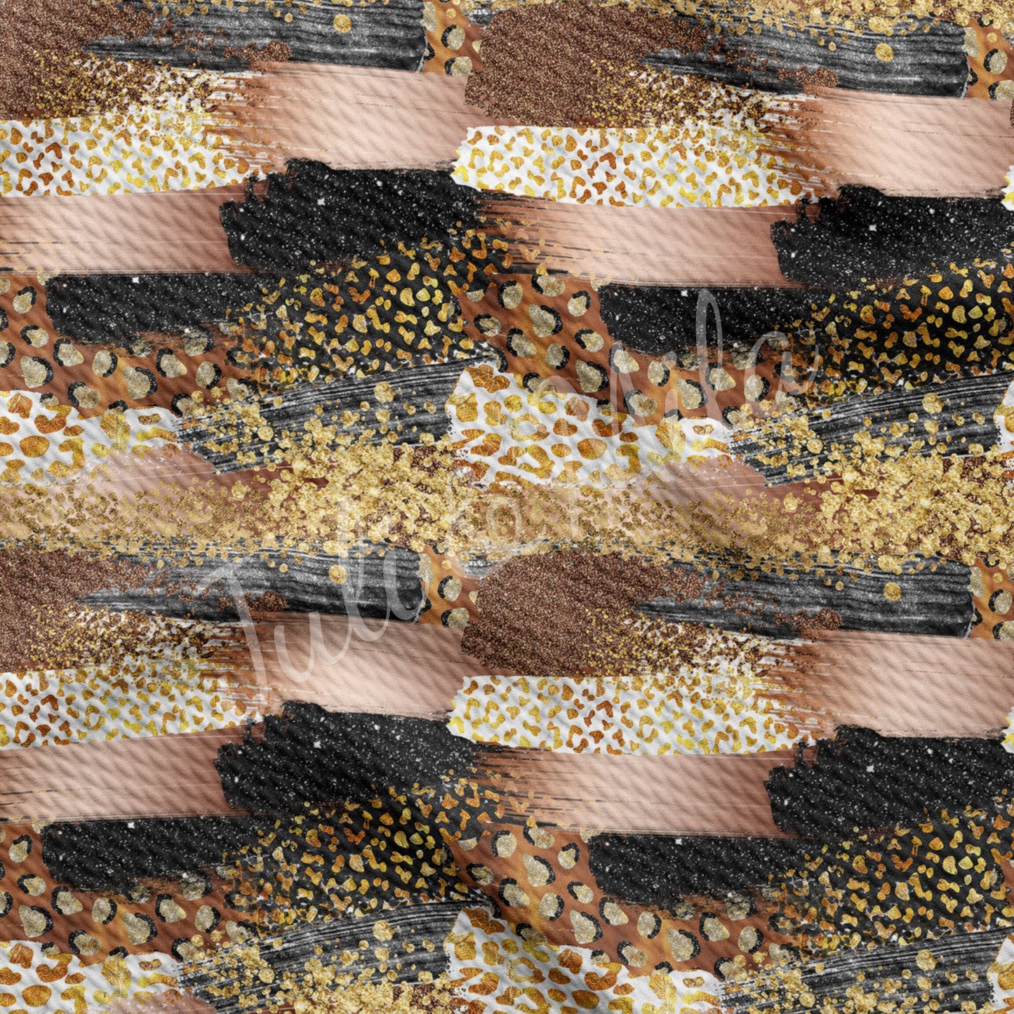 Printed Liverpool Bullet Textured Fabric Paintsmear7