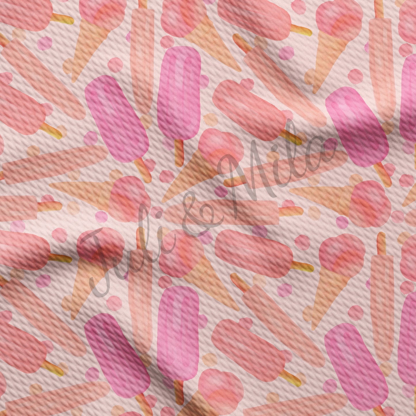Ice cream Bullet Textured Fabric AA90