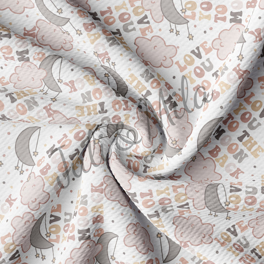 Bullet Textured Fabric Moon