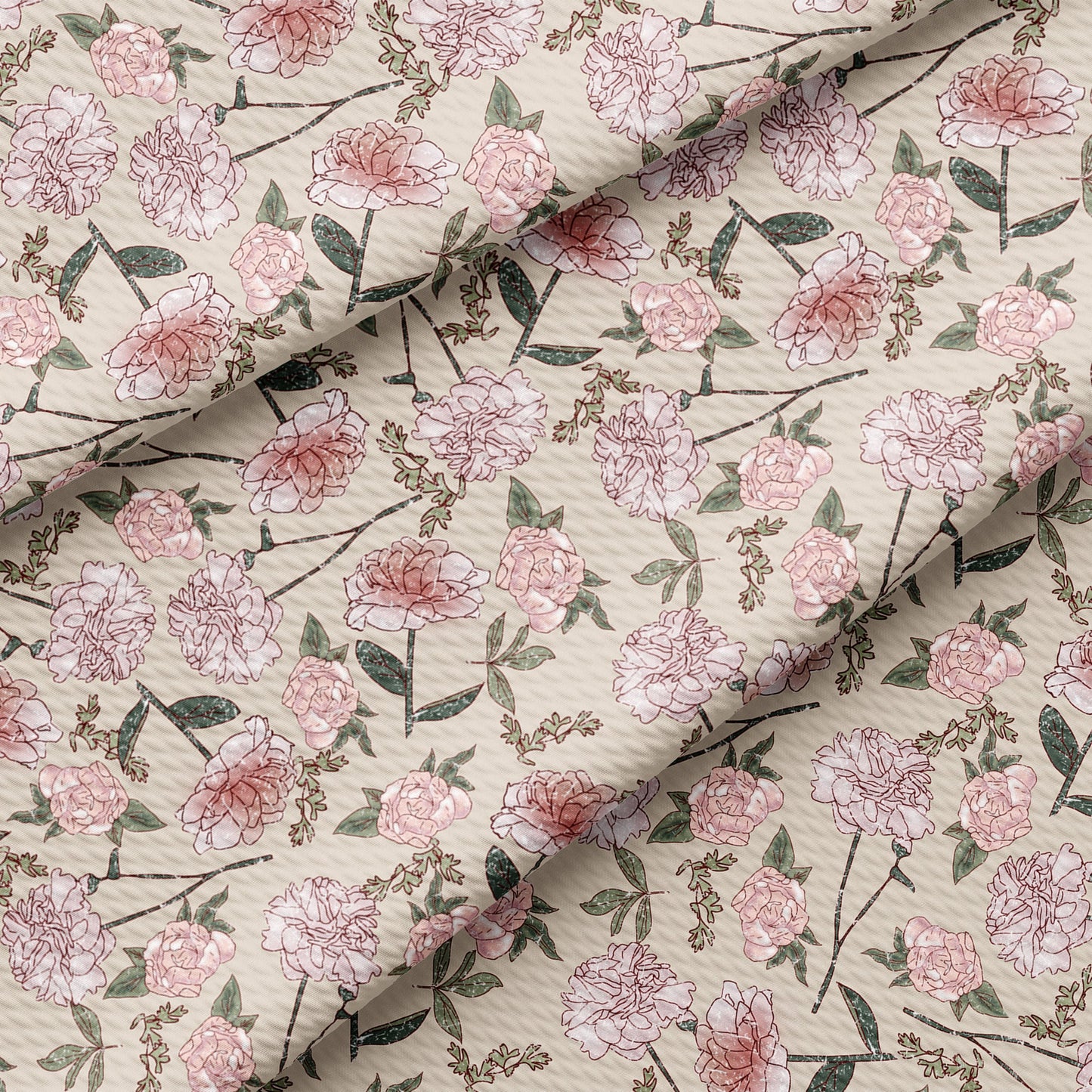 Bullet Textured Fabric Floral63