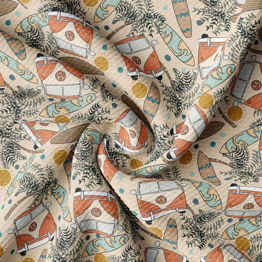 Printed Liverpool Bullet Textured Fabric travel