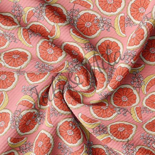 Orange Bullet Textured Fabric orange3