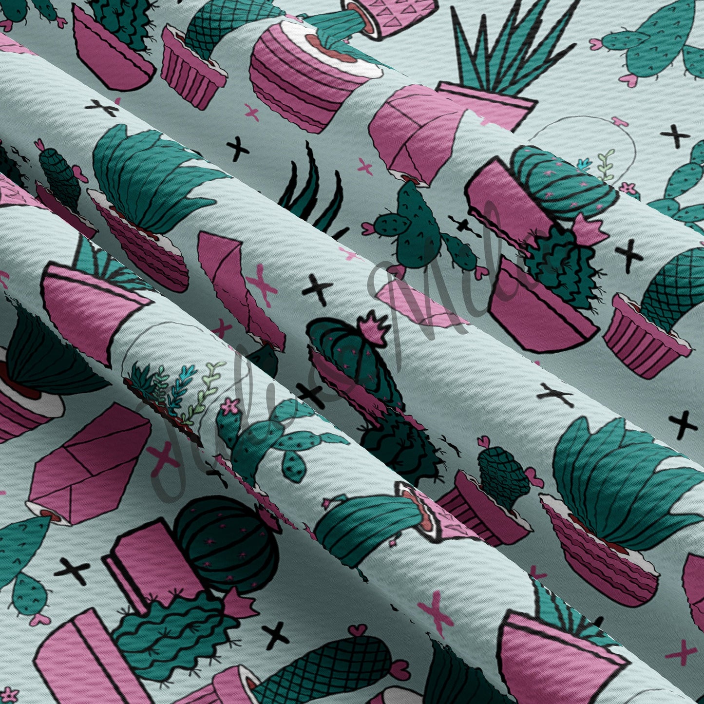 Bullet Textured Fabric Floral78