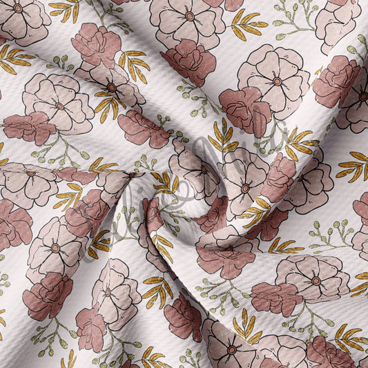 Bullet Textured Fabric Floral88