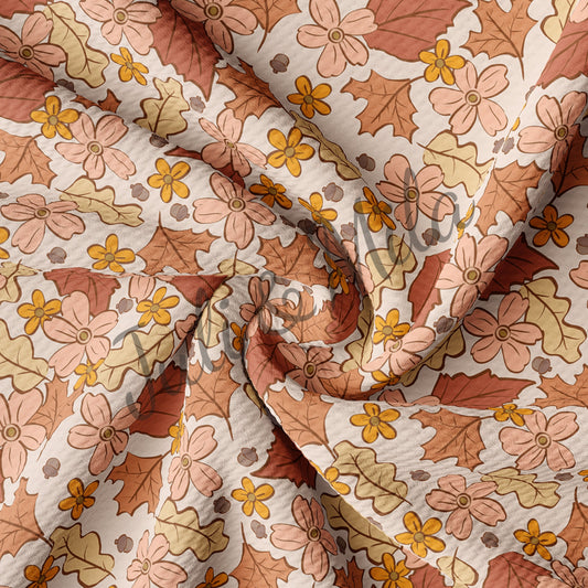 Bullet Textured Fabric Floral91