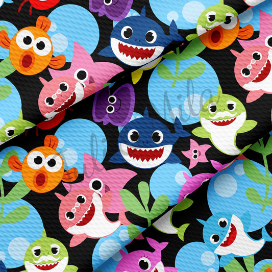 Baby Shark Bullet Fabric (funnysharks) AA334