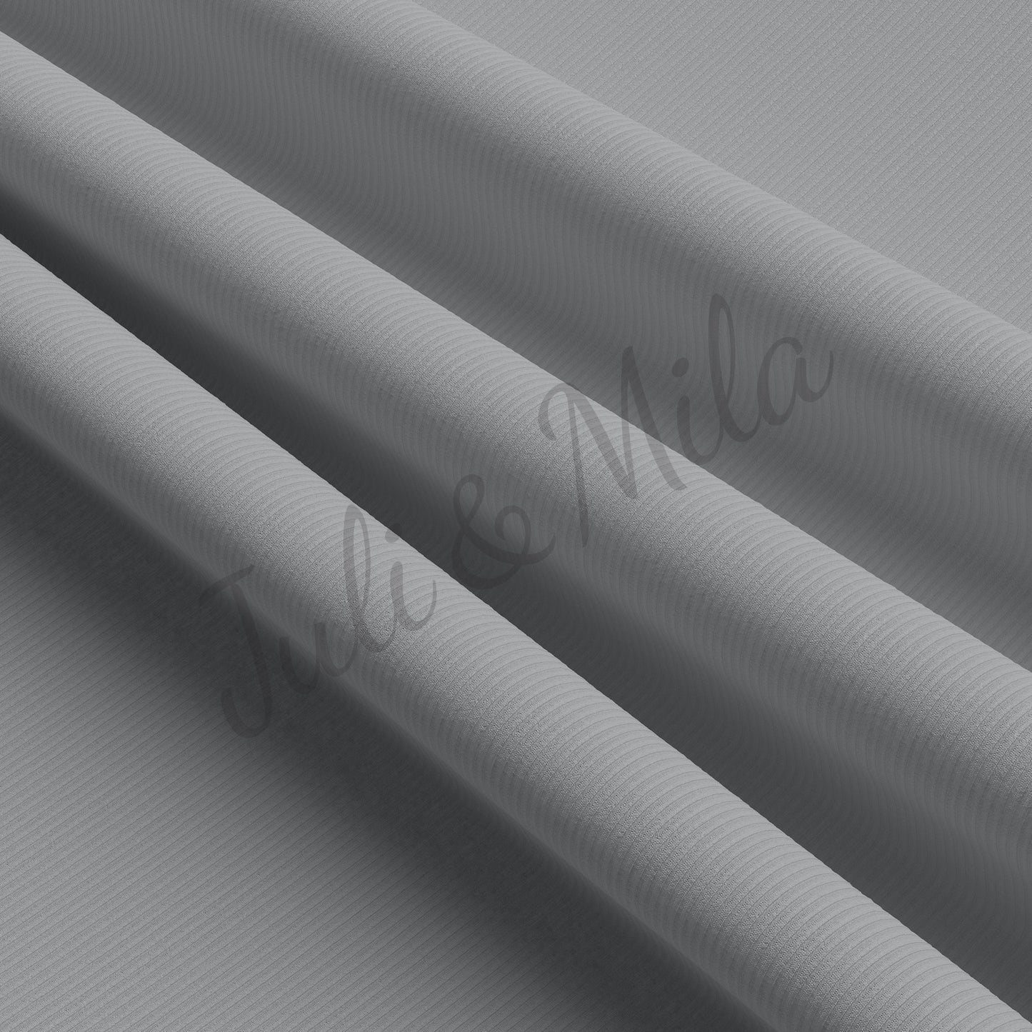 Ultimate Gray Rib Knit Fabric by the Yard Ribbed Jersey Stretchy Soft Polyester Stretch Fabric 1 Yard