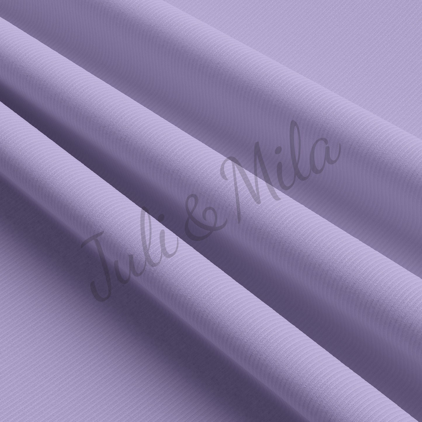 Lavender Rib Knit Fabric by the Yard Ribbed Jersey Stretchy Soft Polyester Stretch Fabric 1 Yard