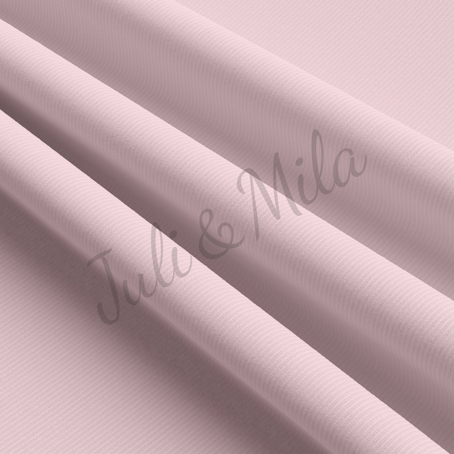 Light pink Rib Knit Fabric by the Yard Ribbed Jersey Stretchy Soft Polyester Stretch Fabric 1 Yard