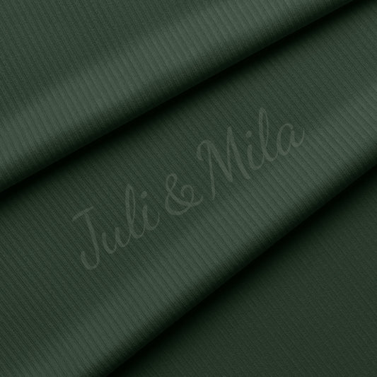 Army green Rib Knit Fabric by the Yard Ribbed Jersey Stretchy Soft Polyester Stretch Fabric 1 Yard