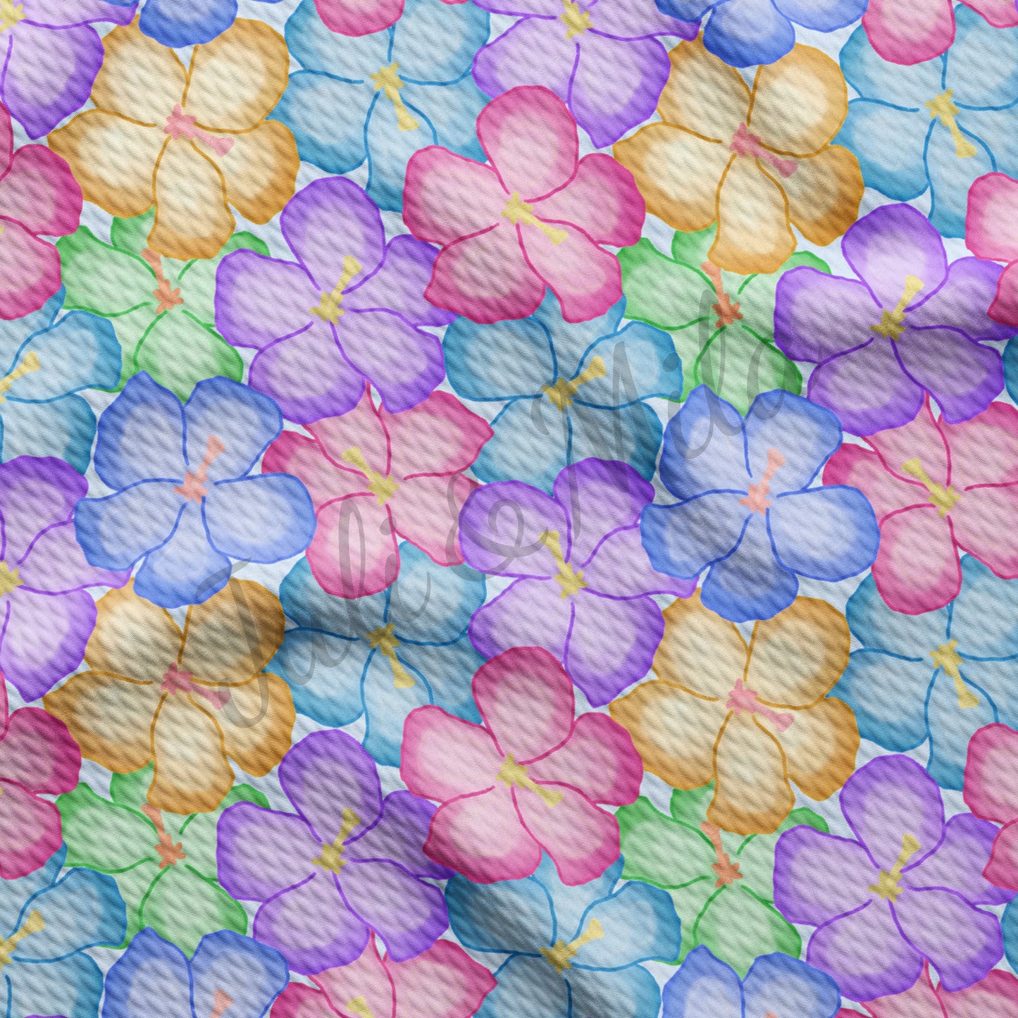 Bullet Textured Fabric Floral108