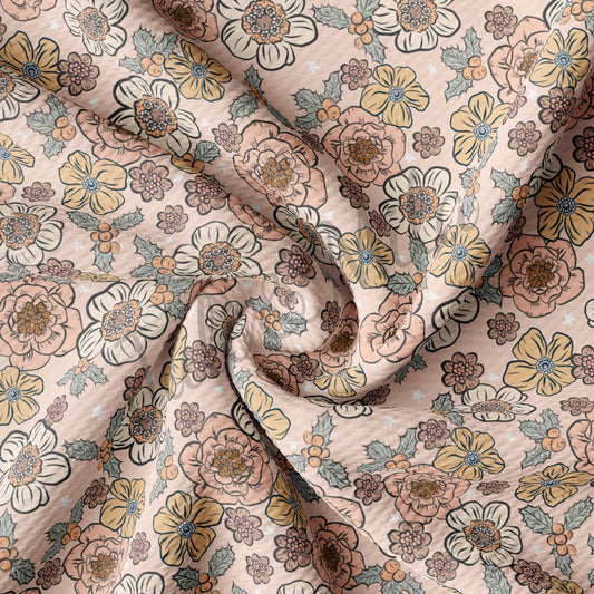 Bullet Textured Fabric Floral102