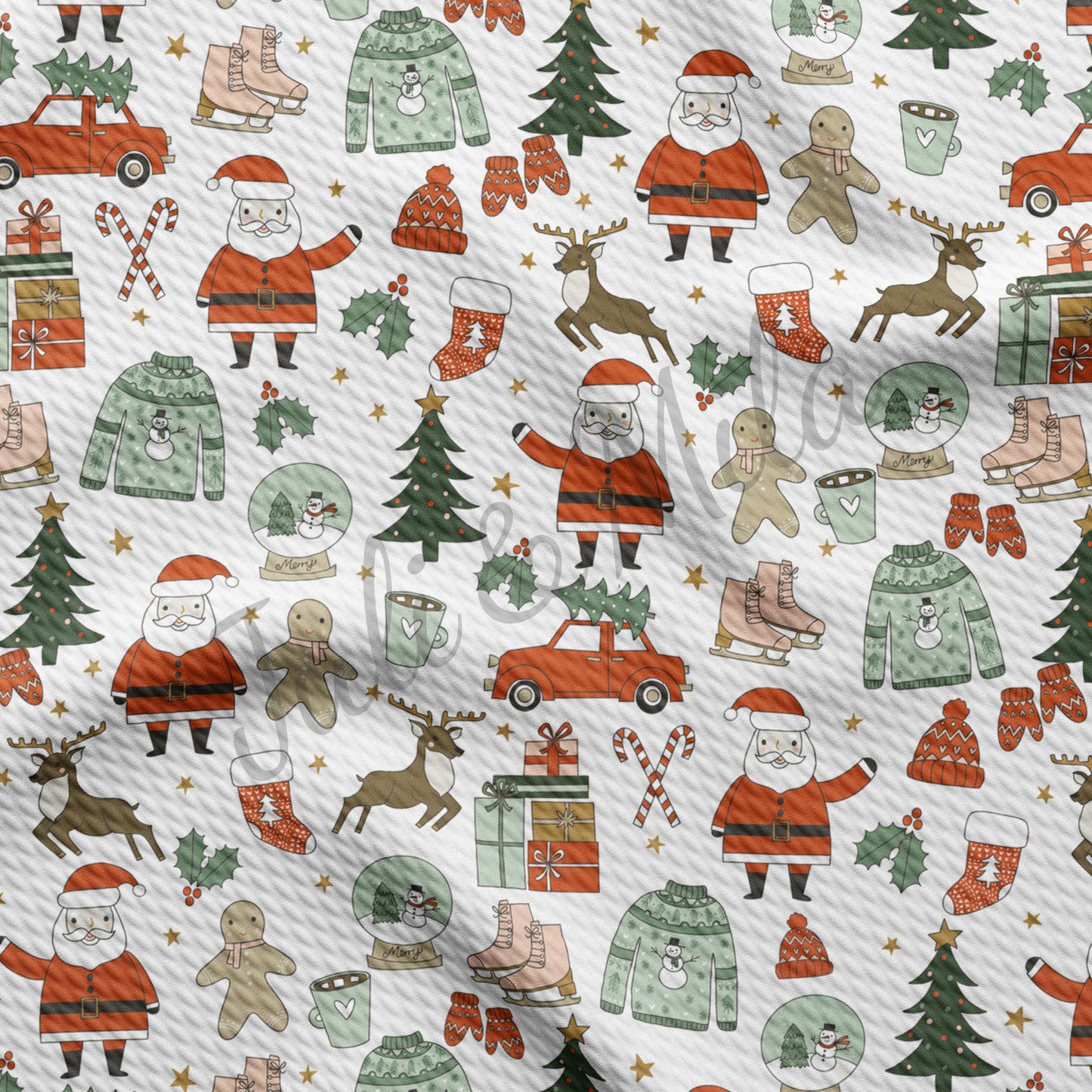 Christmas Bullet Fabric AC91