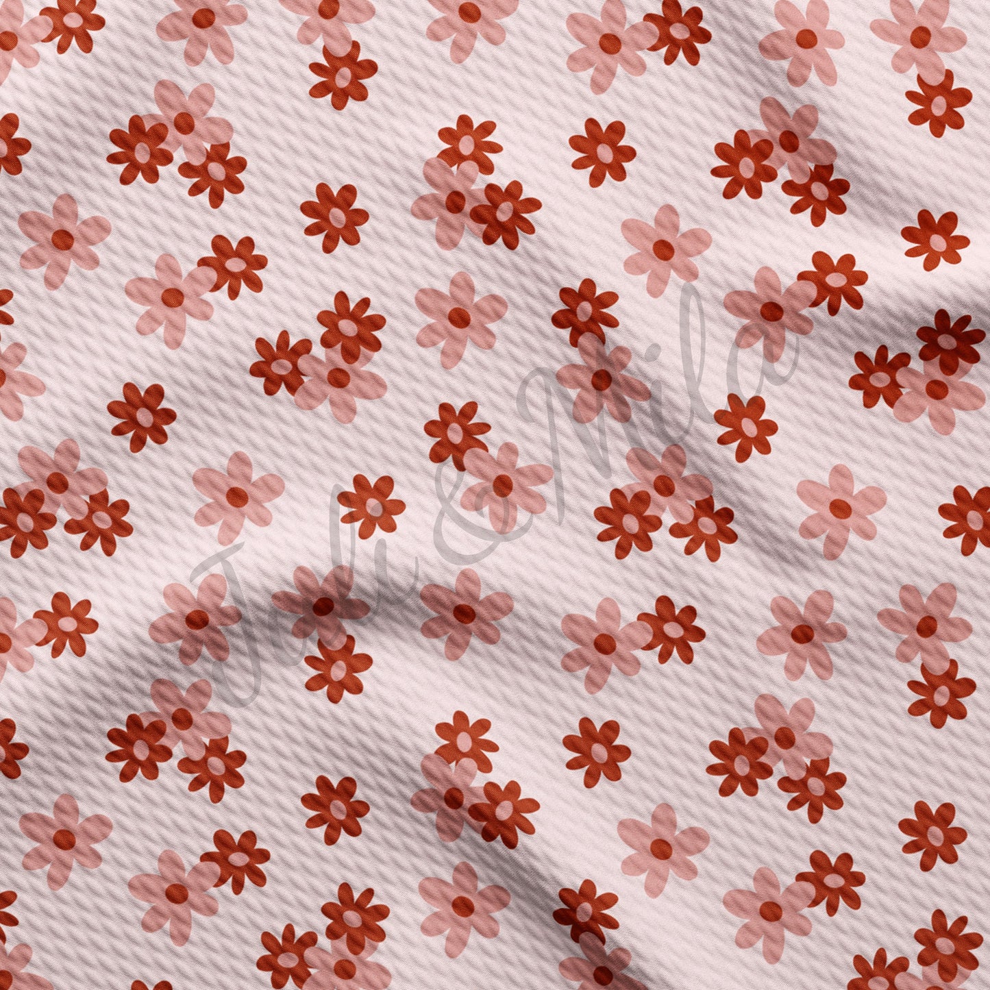 Valentines Day Bullet Textured Fabric Floral111