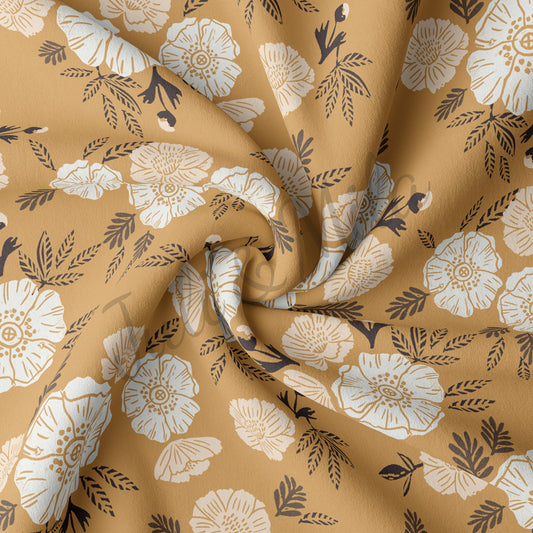 DBP Fabric Double Brushed Polyester Fabric Floral55