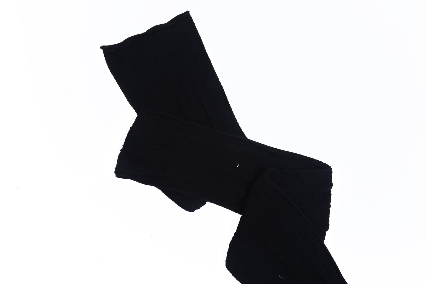 Black Stretch Braided Nylon Stretch Fabric Strips 3" x 44"