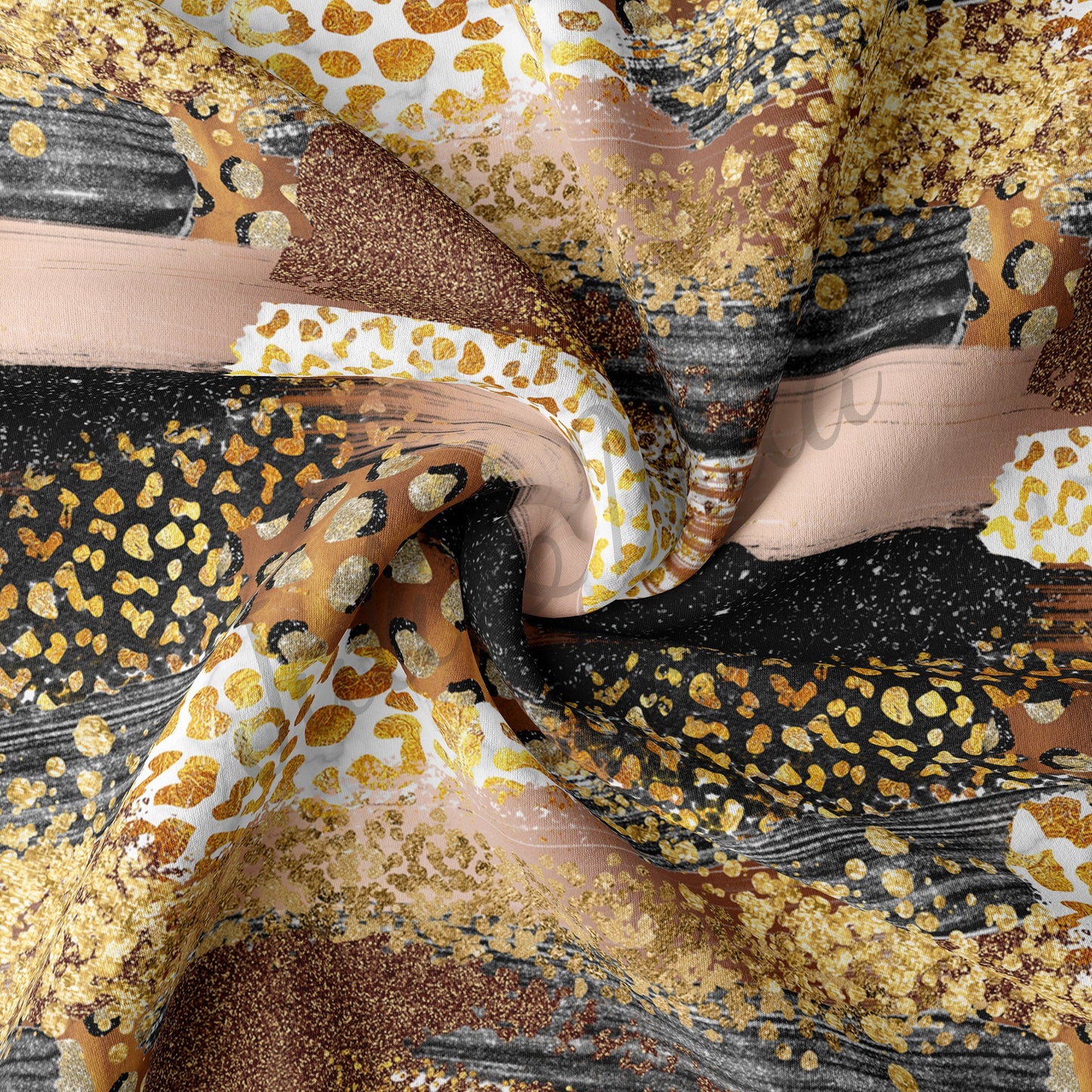 DBP Fabric Double Brushed Polyester Brushstrokes