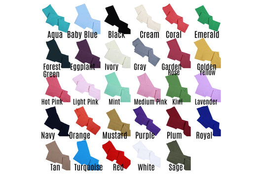 Nylon Stretch Fabric Strips 3" x 44" for Bow Making Make Your Own Headbands Wholesale Nylon Strips DIY Fabric for Bows 29 Colors to Choose