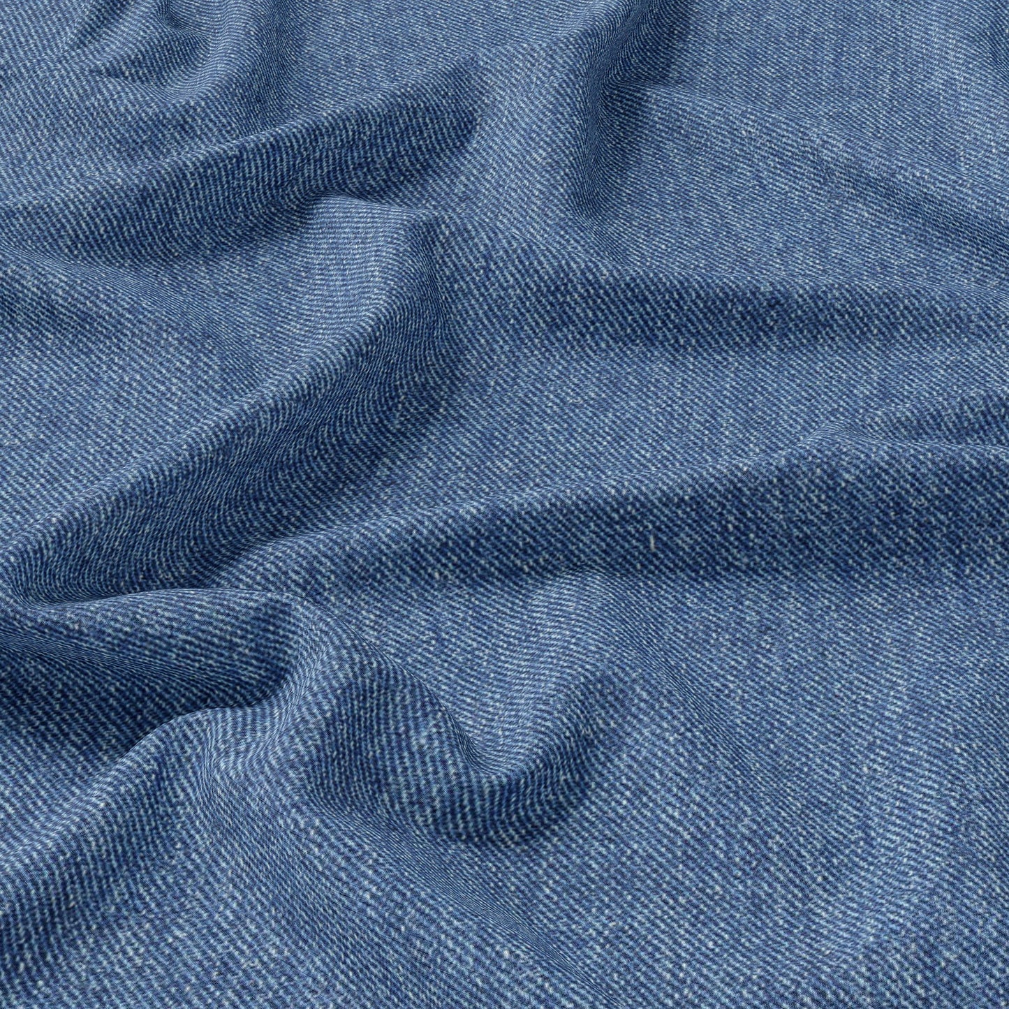Denim Print Rib Knit Fabric