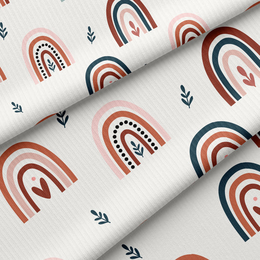 Rainbow 2 Rib Knit Fabric