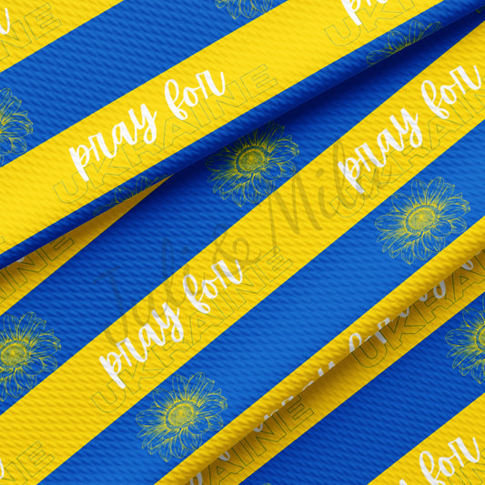 Pray For Ukraine Bullet Fabric AA241