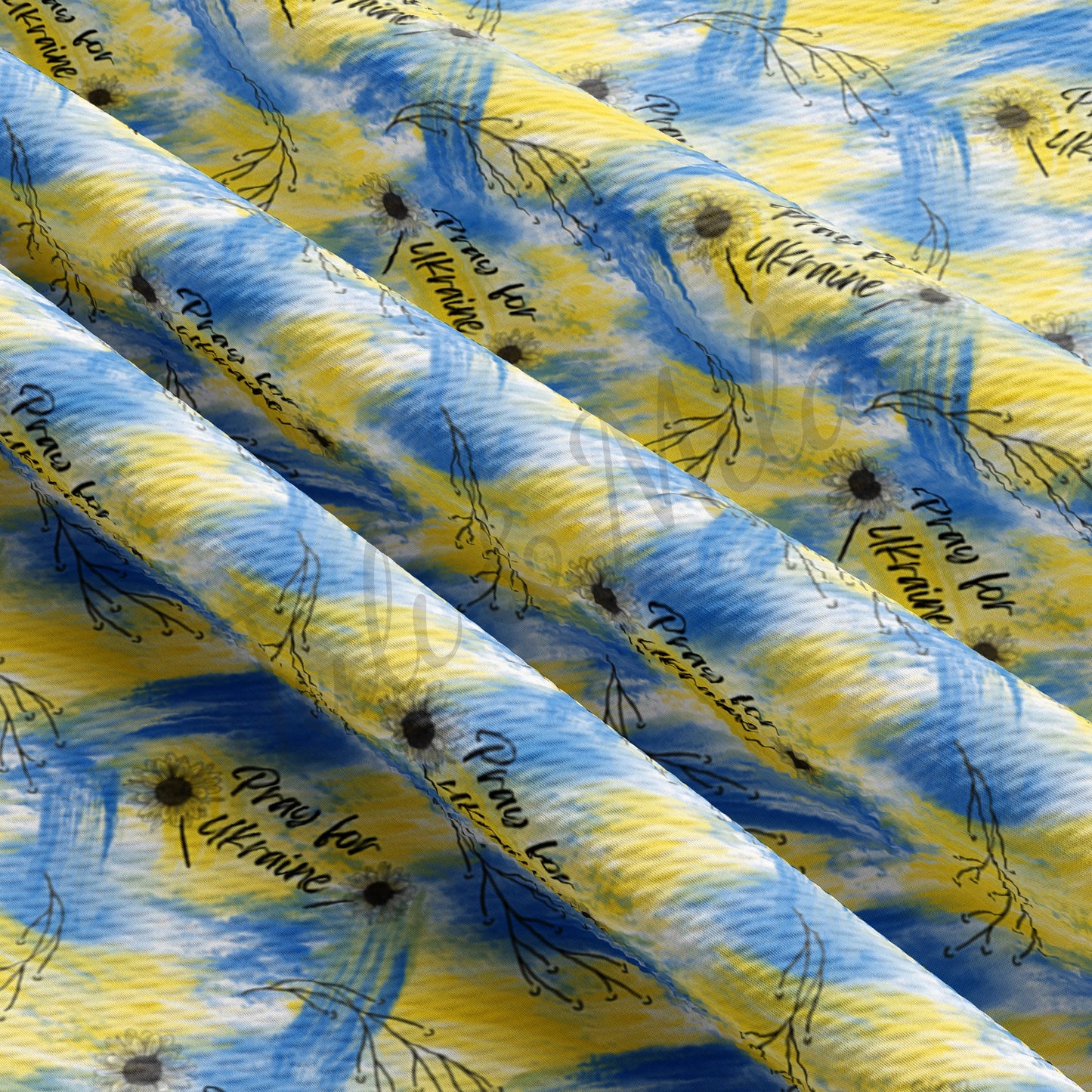 Pray For Ukraine Bullet Fabric AA244