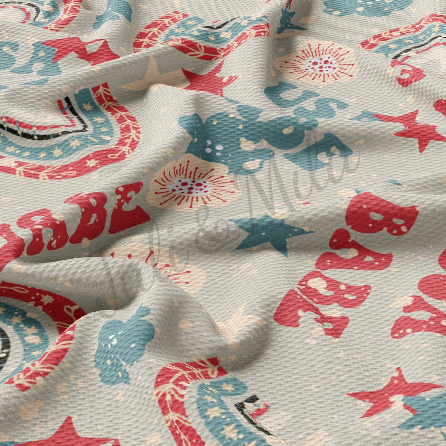 USA Babe 4th of July Patriotic USA Bullet Fabric PT93