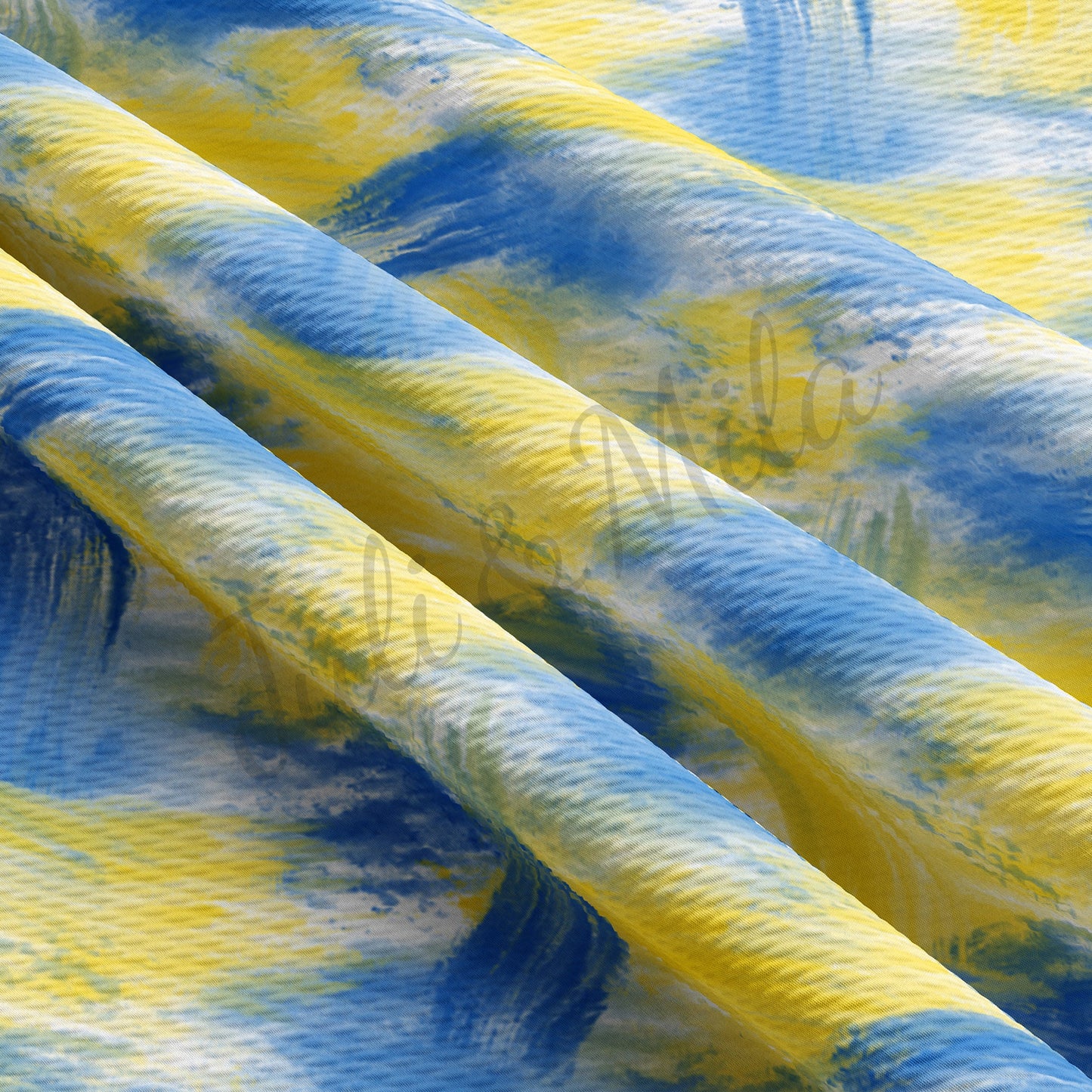Ukraine Brushstrokes Bullet Fabric AA247