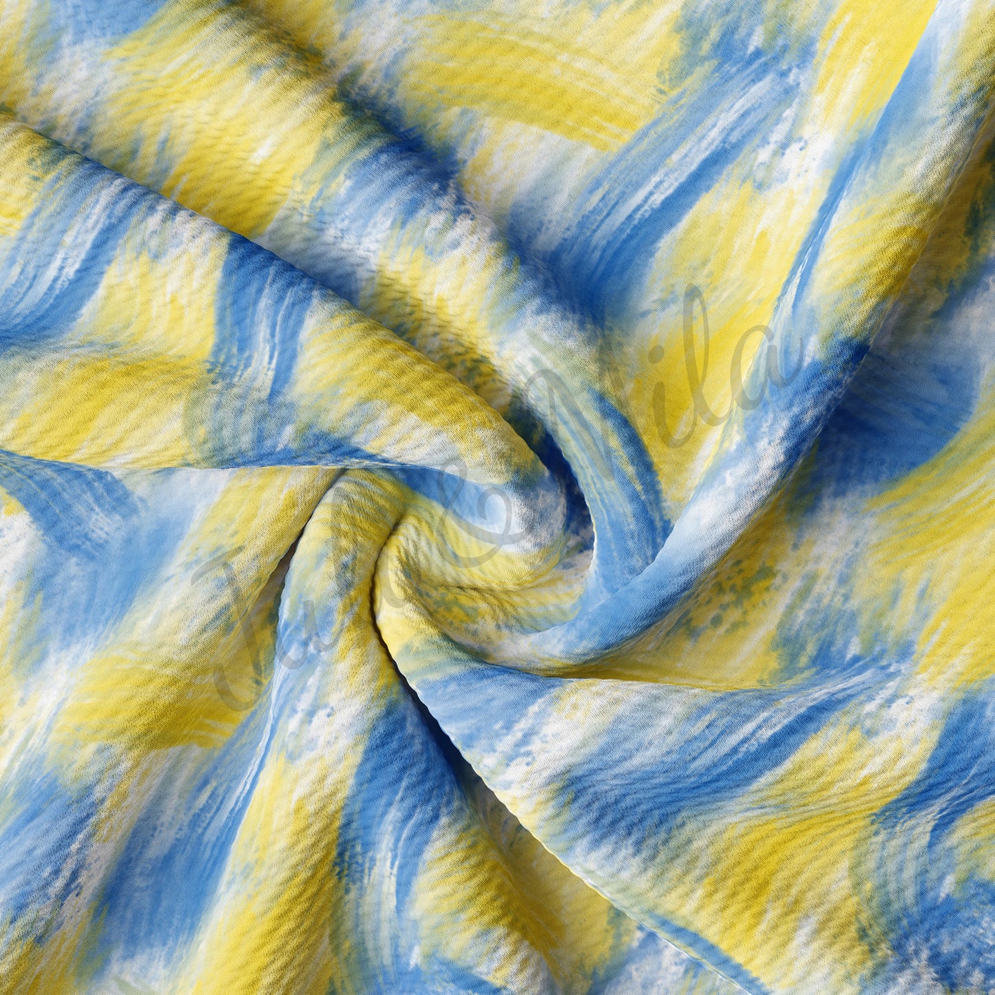 Ukraine Brushstrokes Bullet Fabric AA247