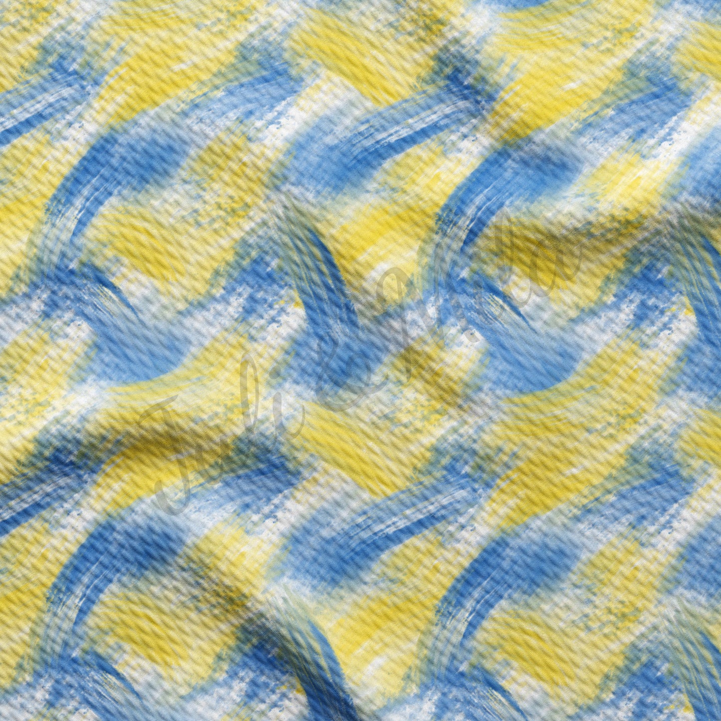 Ukraine Brushstrokes Bullet Fabric AA247