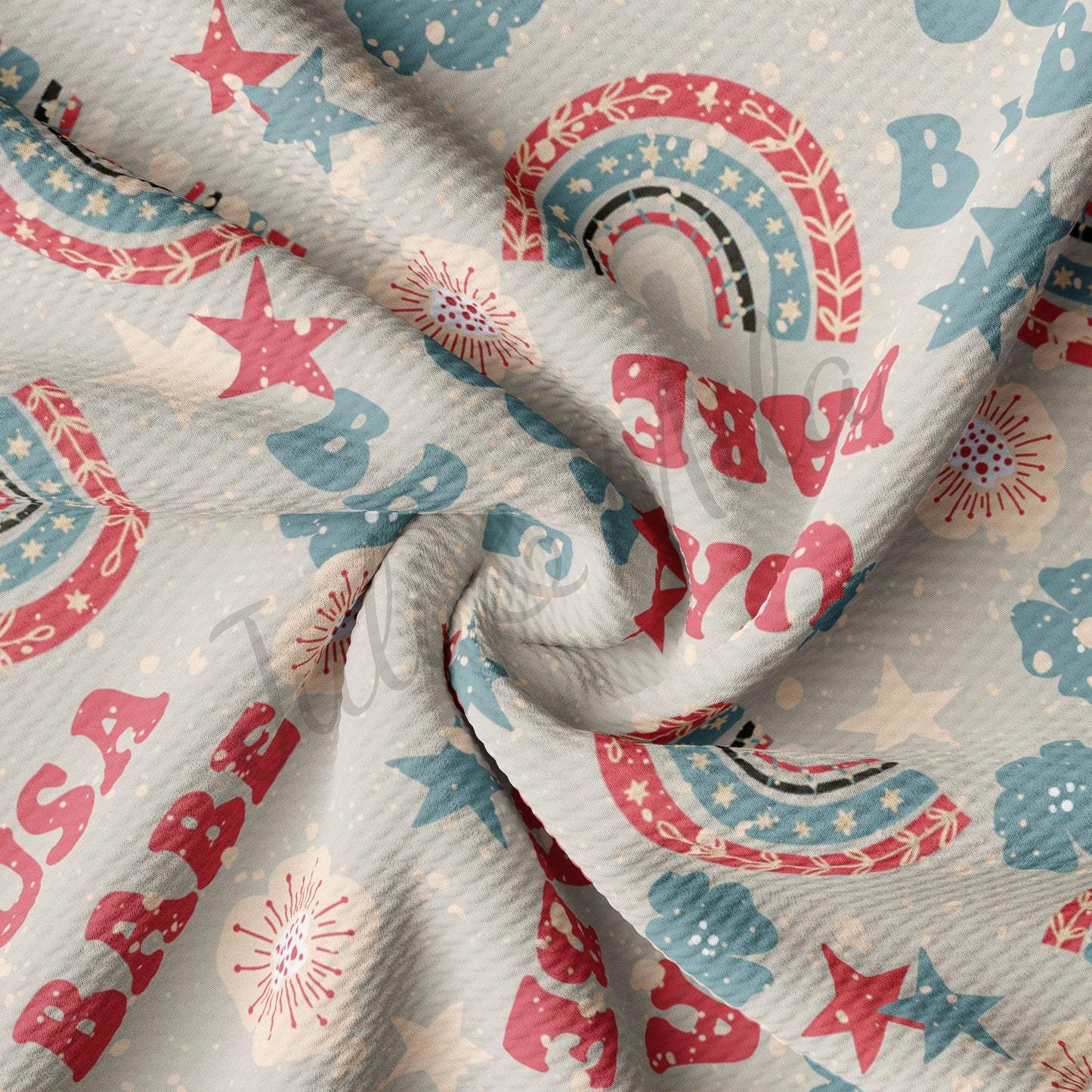 USA Babe 4th of July Patriotic USA Bullet Fabric PT93