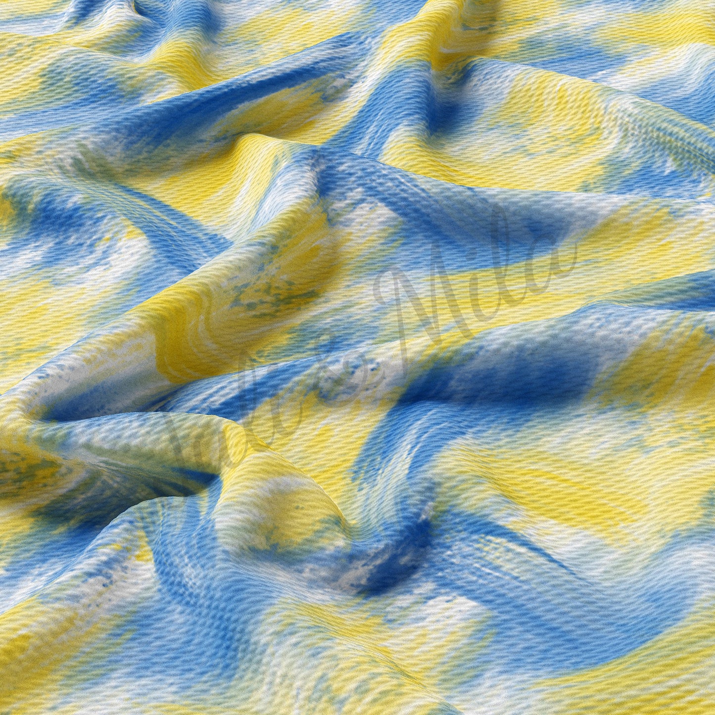 Ukraine Brushstrokes Bullet Fabric AA247