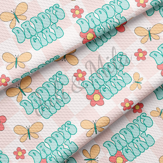 Daddys Girl Bullet Fabric AA292