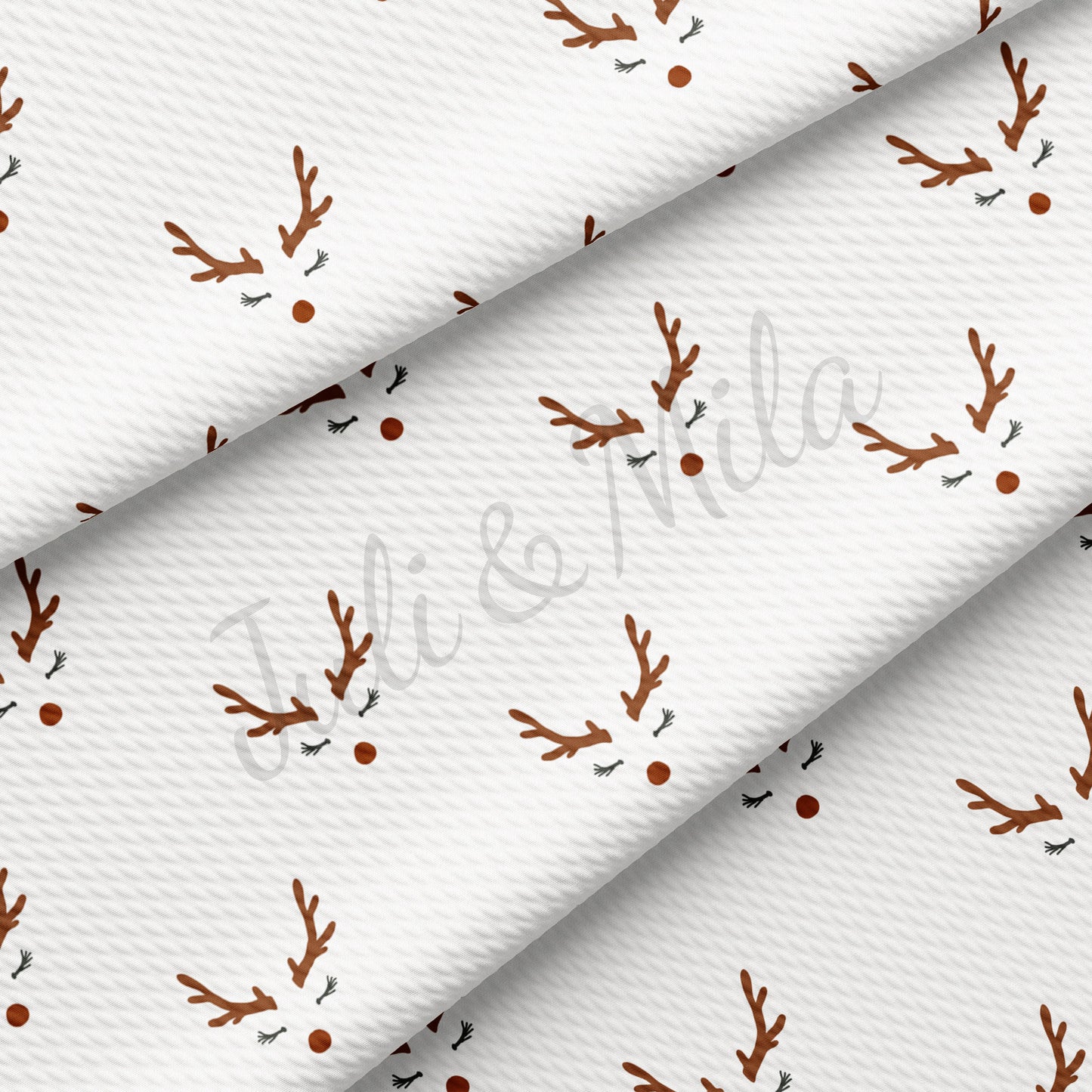 Christmas Reindeer Nose Bullet Fabric AA380