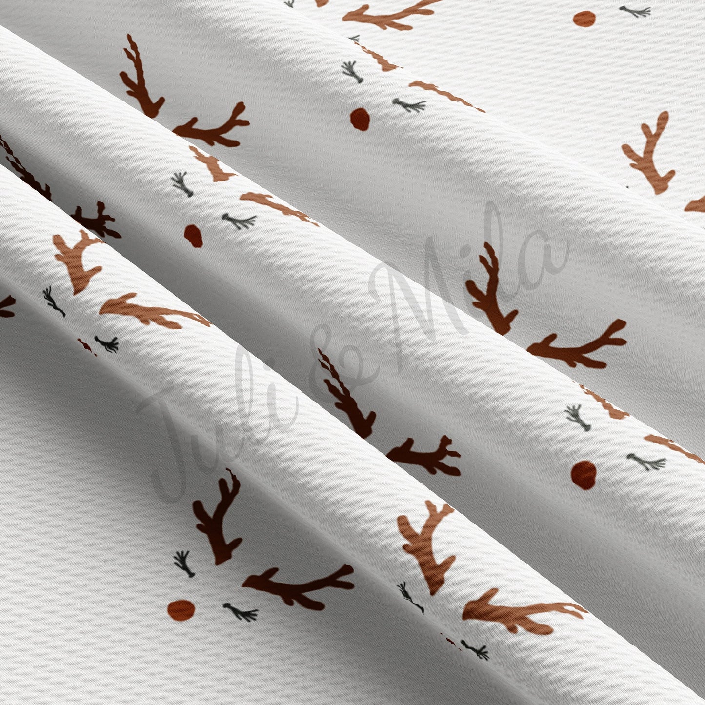 Christmas Reindeer Nose Bullet Fabric AA380