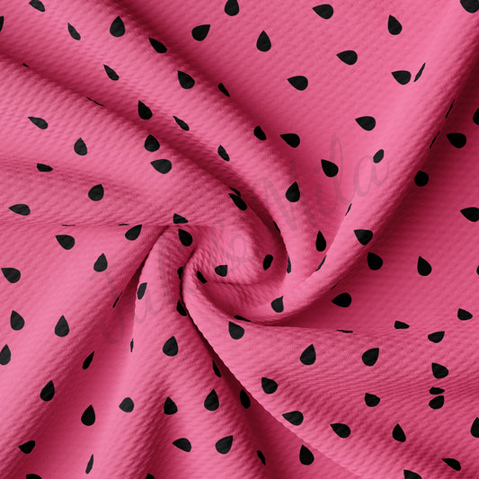 Watermelon Seeds Summer Bullet Textured Fabric AA415