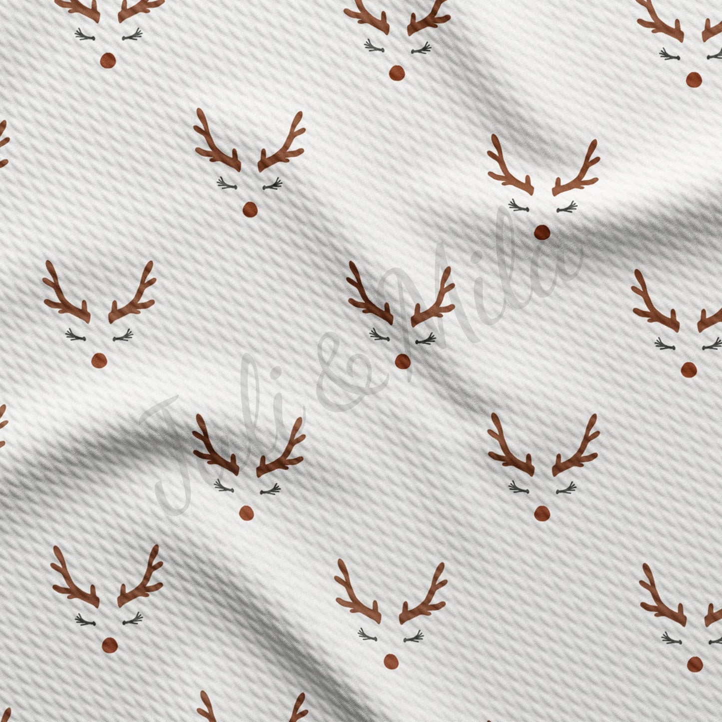 Christmas Reindeer Nose Bullet Fabric AA380