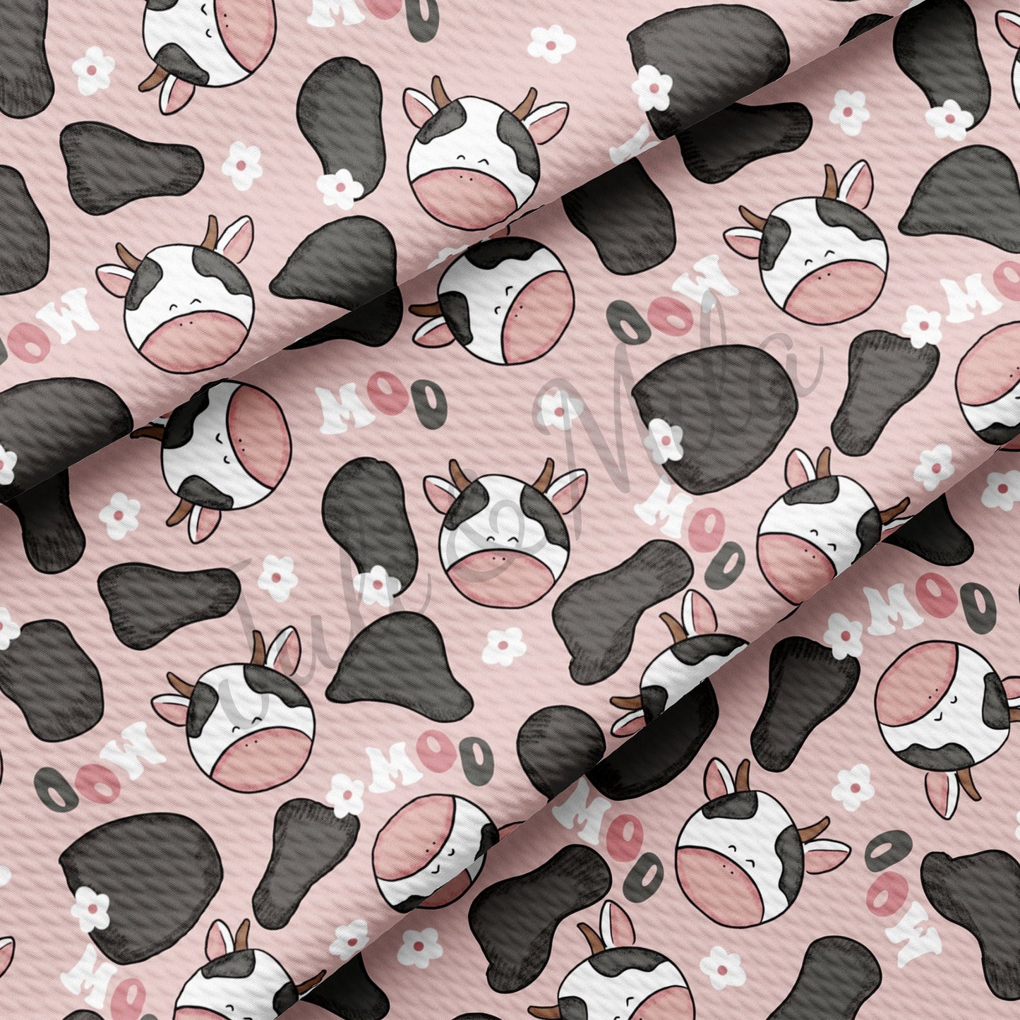 Cow Moo Bullet Fabric AA439